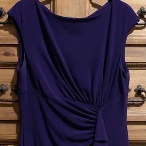 American Living ruffled sheath dress in Royal Purple